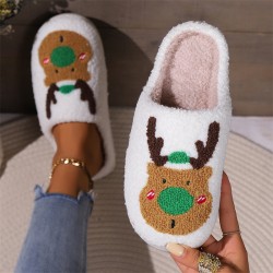 New linen-feel-like EVA cross-soled, simple, casual, and comfortable suede slippers for women, DIY matching