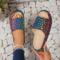 Summer EVA sandals with camouflage and leopard prints, couples' slippers, dual-use slippers for home and outings