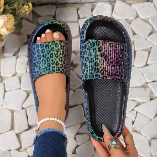 Summer EVA sandals with camouflage and leopard prints, couples' slippers, dual-use slippers for home and outings Summer EVA sandals with camouflage and leopard prints, couples' slippers, dual-use slippers for home and outings