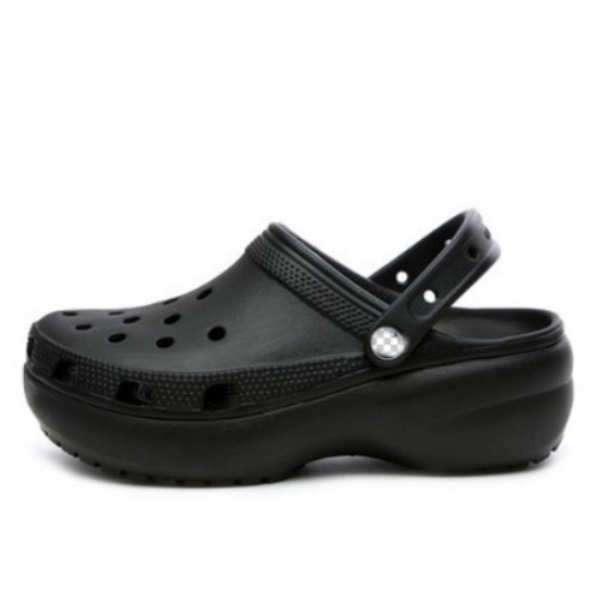 Cross Cloud Crocs, Summer Mid-Heel Women's Wading Beach Shoes, Women's Height-Increasing Thick-Sole Sandals 206750 Cross Cloud Crocs, Summer Mid-Heel Women's Wading Beach Shoes, Women's Height-Increasing Thick-Sole Sandals 206750