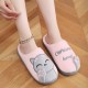 Cross-border women's cotton slippers with a cartoon lucky cat, cute Korean cat design, warm and casual indoor slippers Cross-border women's cotton slippers with a cartoon lucky cat, cute Korean cat design, warm and casual indoor slippers