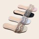 Yiwu factory wholesale of fashionable summer rhinestone flat sandals, light luxury square-toe women's slippers. Yiwu factory wholesale of fashionable summer rhinestone flat sandals, light luxury square-toe women's slippers.