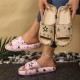 Cool and comfortable summer sandals with star prints, couples' slippers for both home and outdoor use Cool and comfortable summer sandals with star prints, couples' slippers for both home and outdoor use