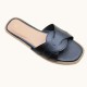 Factory high-quality women's shoes, ready for export, flat fashionable buckle women's slippers Factory high-quality women's shoes, ready for export, flat fashionable buckle women's slippers