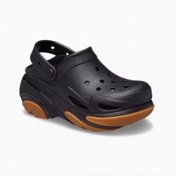Cross New Women's Casual Thick-Sole Shell Puff Crocs, Height-Increasing Outdoor Non-Slip Beach Shoes 210061