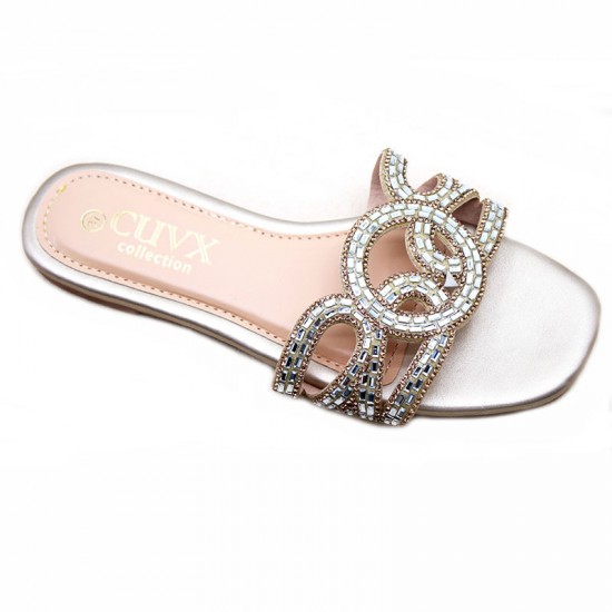 Wholesale Slippers Direct Sales, Ready-to-Stock Women's Flat Slippers, Fashionable Diamond-encrusted Beach Sandals Wholesale Slippers Direct Sales, Ready-to-Stock Women's Flat Slippers, Fashionable Diamond-encrusted Beach Sandals