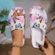 Comfortable summer thick-soled slippers with butterfly print, suitable for both indoor and outdoor use Comfortable summer thick-soled slippers with butterfly print, suitable for both indoor and outdoor use