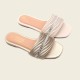 High-quality ladies' slippers: cross-border slippers, new rhinestone flat slippers for women High-quality ladies' slippers: cross-border slippers, new rhinestone flat slippers for women