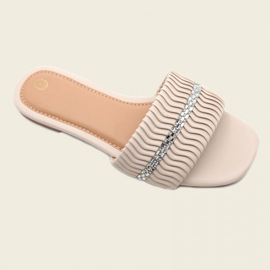 High-quality ladies' slippers: cross-border slippers, new rhinestone flat slippers for women High-quality ladies' slippers: cross-border slippers, new rhinestone flat slippers for women