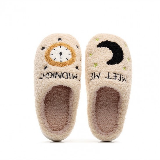 New Style Home Cute Cartoon Smiley Santa Hat Christmas Tree Cotton Slippers for Men and Women New Style Home Cute Cartoon Smiley Santa Hat Christmas Tree Cotton Slippers for Men and Women