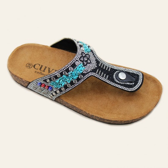 Wholesale women's slippers, cross-border trade, fashionable diamond-surface flip-flops, Birkenstocks. Wholesale women's slippers, cross-border trade, fashionable diamond-surface flip-flops, Birkenstocks.