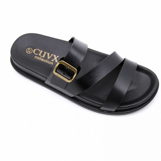 Wholesale Ladies Slippers Women's Summer Slippers, Fashionable Square-buckle Beach Shoes, Thick-soled Slippers Wholesale Ladies Slippers Women's Summer Slippers, Fashionable Square-buckle Beach Shoes, Thick-soled Slippers