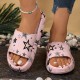 Cool and comfortable summer sandals with star prints, couples' slippers for both home and outdoor use Cool and comfortable summer sandals with star prints, couples' slippers for both home and outdoor use