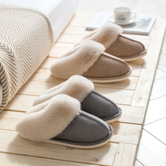 Waterproof and Non-Slip Cotton Slippers for Men and Women, Trendy and Stylish Winter Home Warm Couple Plush Shoes Waterproof and Non-Slip Cotton Slippers for Men and Women, Trendy and Stylish Winter Home Warm Couple Plush Shoes