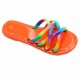 Cross-border flat open-toe flip-flops for women, colorful cross-strap casual and versatile beach sandals. Cross-border flat open-toe flip-flops for women, colorful cross-strap casual and versatile beach sandals.